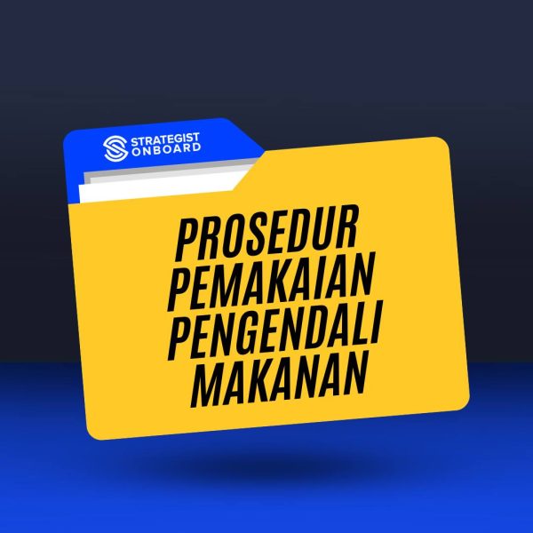 PROSEDUR PEMAKAIAN PENGENDALI MAKANAN