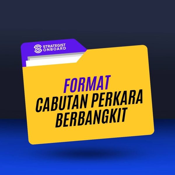 FORMAT CABUTAN PERKARA BERBANGKIT