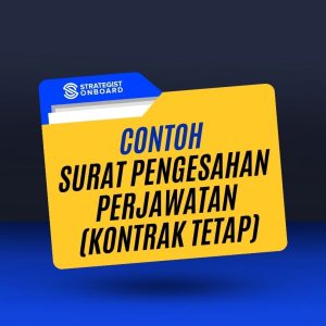 CONTOH SURAT PENGESAHAN PERJAWATAN (KONTRAK TETAP)
